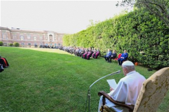 Invocation for Peace commemoration in Vatican Gardens.  Image Vatican News