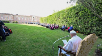 Invocation for Peace commemoration in Vatican Gardens. Image Vatican News