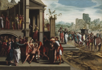 Saints Paul and Barnabas in Lystra, by the Master of the Budapest Saints Paul and Barnabas © Museum of Fine Arts, Budapest