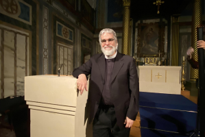 Br Guy Consolmagno SJ after a talk at St Mary's in Hampstead, north London, last year. Image ICN/JS
