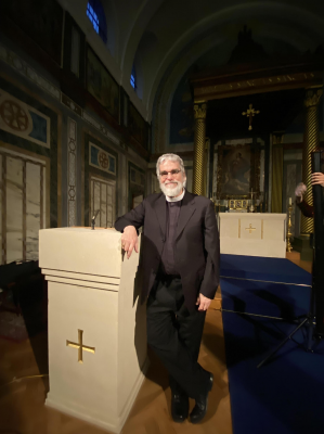 Br Guy Consolmagno SJ after a talk at St Mary's in Hampstead, north London, last year. Image ICN/JS