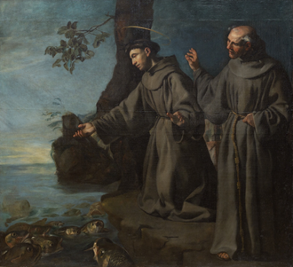 St Anthony Preaching to the Fishes, by Francisco de Herrera the Elder © Detroit Institute of Arts