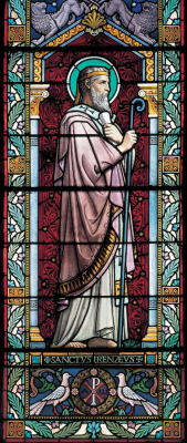 Saint Irenaeus. Lucien Bégule window. 1901. St Irenaeus Church, Lyon © Photo Gérald Gambier, Wikimedia Commons