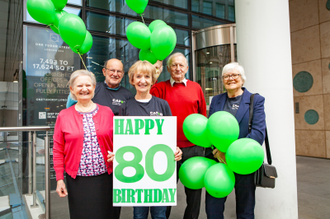 (l to r) Jean Fox, John Fox, Elizabeth Devine, John Devine and Keyna Godward