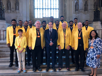 Vatican Cricket Team in Parliament.  image: CU