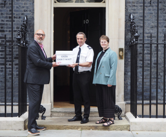 L-R: Ray Hasan, Christian Aid, International Programme Director and Reverend Claire Whitmore from Christians for Palestine.