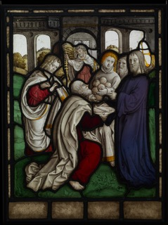 Miracle of the Loaves and Fishes (one of 12 scenes from The Life of Christ) by Jan Rombouts (MET, 44.114.5) Wiki image