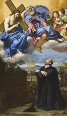 St Ignatius Loyola's Vision of Christ and God the Father at La Storta, by Domenichino Zampieri, 1622 © LA County Museum of Art