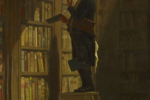 The Bookworm, by Carl Spitzweg,  1850 © Grohmann Museum at Milwaukee School of Engineering