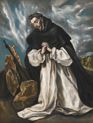 Saint Dominic in Prayer by El Greco. Late 16th century © Sotheby's London, 3 July 2013, lot 19