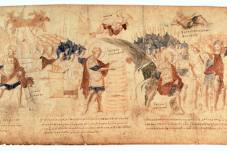 Joshua and the Israelites, Joshua Roll, 10C Biblioteca Vaticana, Rome - Wikimedia