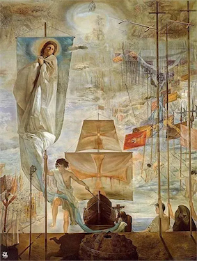 The Discovery of America by Christopher Columbus,  by Salvador Dalí, 1959  © Salvador Dalí Museum, St Petersburg, Florida