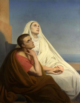 Saints Augustine and Monica, by Ary Scheffer, 1854 © National Gallery, London