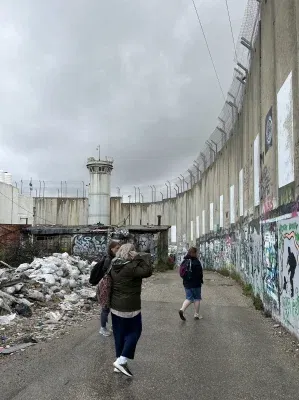 Separation Wall enclosing West Bank - Bethlehem 13/04/23. ICN/JS