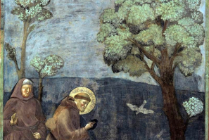 St Francis preaches to the birds - Giotto. Wiki Image