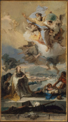 Saint Thecla Praying for the Plague-Stricken, by Giovanni Battista Tiepolo, 1758-59, © Metropolitan Museum, New York