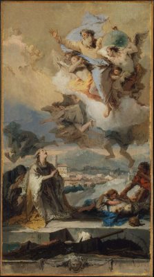 Saint Thecla Praying for the Plague-Stricken, by Giovanni Battista Tiepolo, 1758-59,  © Metropolitan Museum, New York