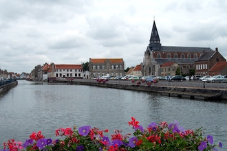 The Church of the Immaculate Conception - a major landmark in Saint-Omer. Wiki Image from Panoramio/38604725  by Jean Marc Gfp