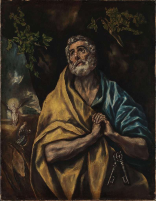 The Tears of Saint Peter by El Greco Theotokopoulos, 1590 © National Museum, Oslo