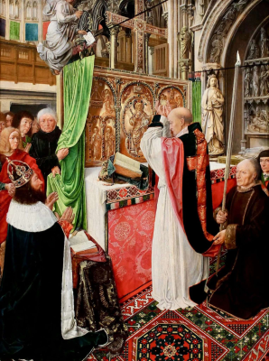 The Mass of Saint Giles, by The Master of Saint Giles, 1500 © National Gallery, London