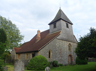 St Thomas of Canterbury Church, East Clandon. Photo: Hassocks5489, CC0, Wikimedia Commons.