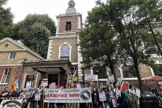 Christian bloc outside St James' Piccadilly