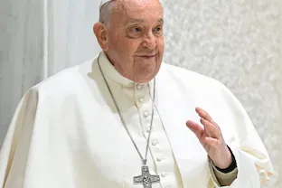 Pope Francis at General Audience.  Image: Vatican Media