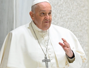 Pope Francis at General Audience.  Image: Vatican Media