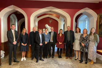 Conference participants: John Browne, Eileen Cole, Tim Curtis SJ, Jonathan Heard, Lisa & John Green, Jemima Tanner, Keith McMillan SJ, Beth Breeze, Suzanne Wheeler & Lorna Goggin.