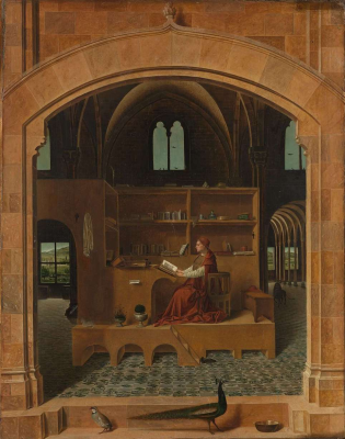 St Jerome in his Study, by Antonello da Messina © National Gallery, London