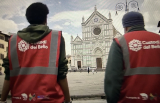 Screenshot from Custodi del Bello film