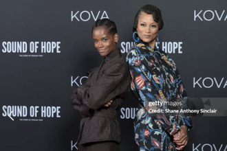 Letitia Wright and Nika King. Getty Image: Shane Anthony Sinclair