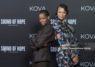 Letitia Wright and Nika King. Getty Image: Shane Anthony Sinclair