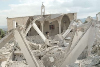 Church in Derdghaya severely damaged