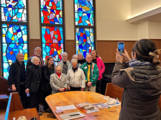 Pax Christi members during their visit to Japan with peace activists and hibakusha.