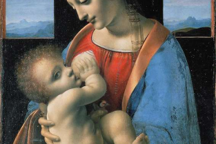 Madonna Litta (Madonna Lactans),  Attributed to Leonardo da Vinci, 1490 © Hermitage Museum, Saint Petersburg