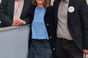 Left to right: Pierre Petrou - Head of Operations, Elizabeth O'Malley - Programming Manager, Inti Paolucci - Trustee & President Elect