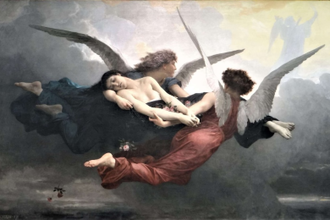 A Soul brought to Heaven, (Une âme au ciel), by William-Adolphe Bouguereau, 1878  © Musée d'Art et d'Archéologie du Périgord, France