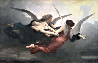 A Soul brought to Heaven, (Une âme au ciel), by William-Adolphe Bouguereau, 1878  © Musée d'Art et d'Archéologie du Périgord, France