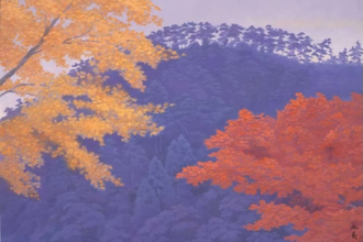 Autumn Colours, by Kaii Higashiyama, painted in 1986 © Yamatane Museum of Art, Japan