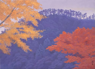 Autumn Colours, by Kaii Higashiyama, painted in 1986 © Yamatane Museum of Art, Japan