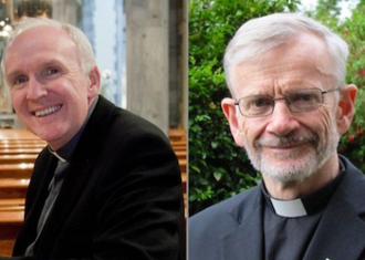 Bishop Brendan Leahy and Bishop Alan McGuckian SJ. Image: CCO archive