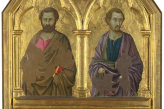 Saints Simon and Thaddeus (Jude),  by Ugolino di Nerio, Painted  1325-1328 © The National Gallery, London