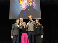 Dominika Mak, Janusz Sikora Sikorski, Aleksandra Swigut Piotr Pawlak and Ewa Sławińska-Dahlig, Director of the Chopin Society in Poland.