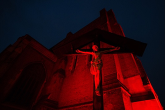 St George's Cathedral, Southwark on #RedWednesday 2023. © Marcin Mazur