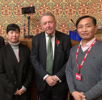 Han Fei and Tian Xin with Lord Alton