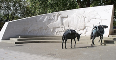 Animals in War memorial, (detail) Hyde Park, London.  Wiki Image by Iridescenti