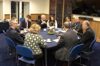 Church Leaders Group (Ireland) meet with Rt Hon Hilary Benn MP at Assembly Buildings in Belfast