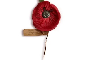 Red Poppy, early 1930's,  Lawn cloth, silk and metal © The Royal British Legion