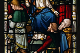 Parable of the Talents, east window, Church of St Bega, Bassenthwaite, Lake District